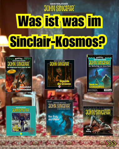 Das Bild zeigt diverse Produkte aus dem Sinclair-Kosmos