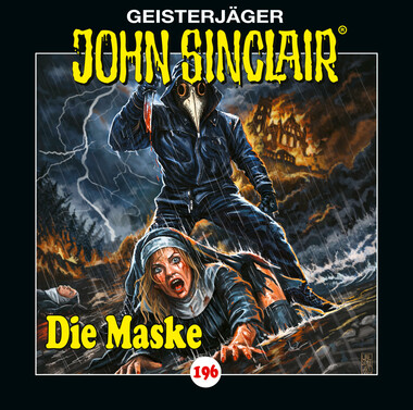 Das Bild zeigt das Cover des John-Sinclair-Hörspiels 196: Die Maske